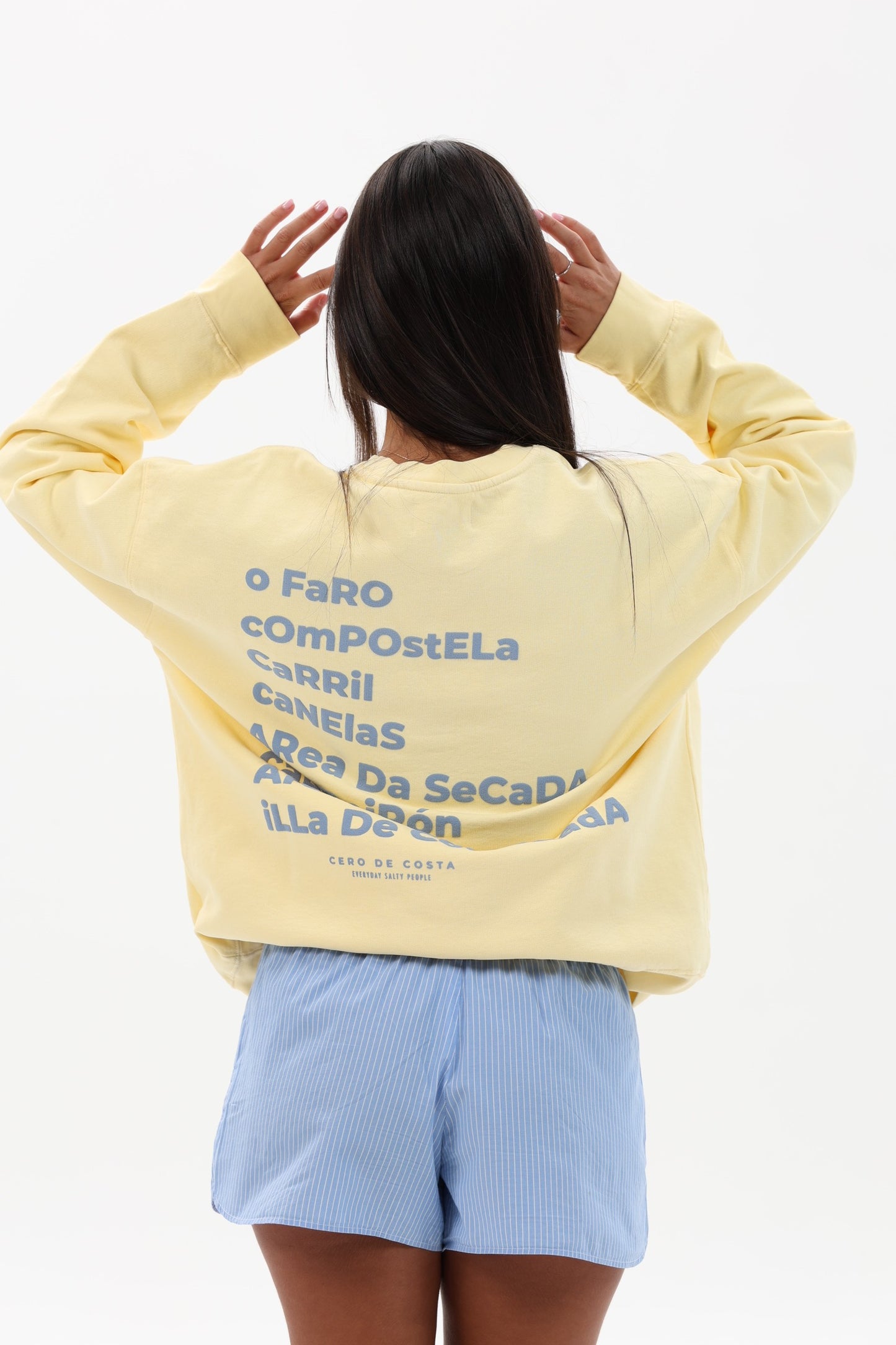 SUDADERA MANTEQUILLA/AZUL "VILAGARCÍA"