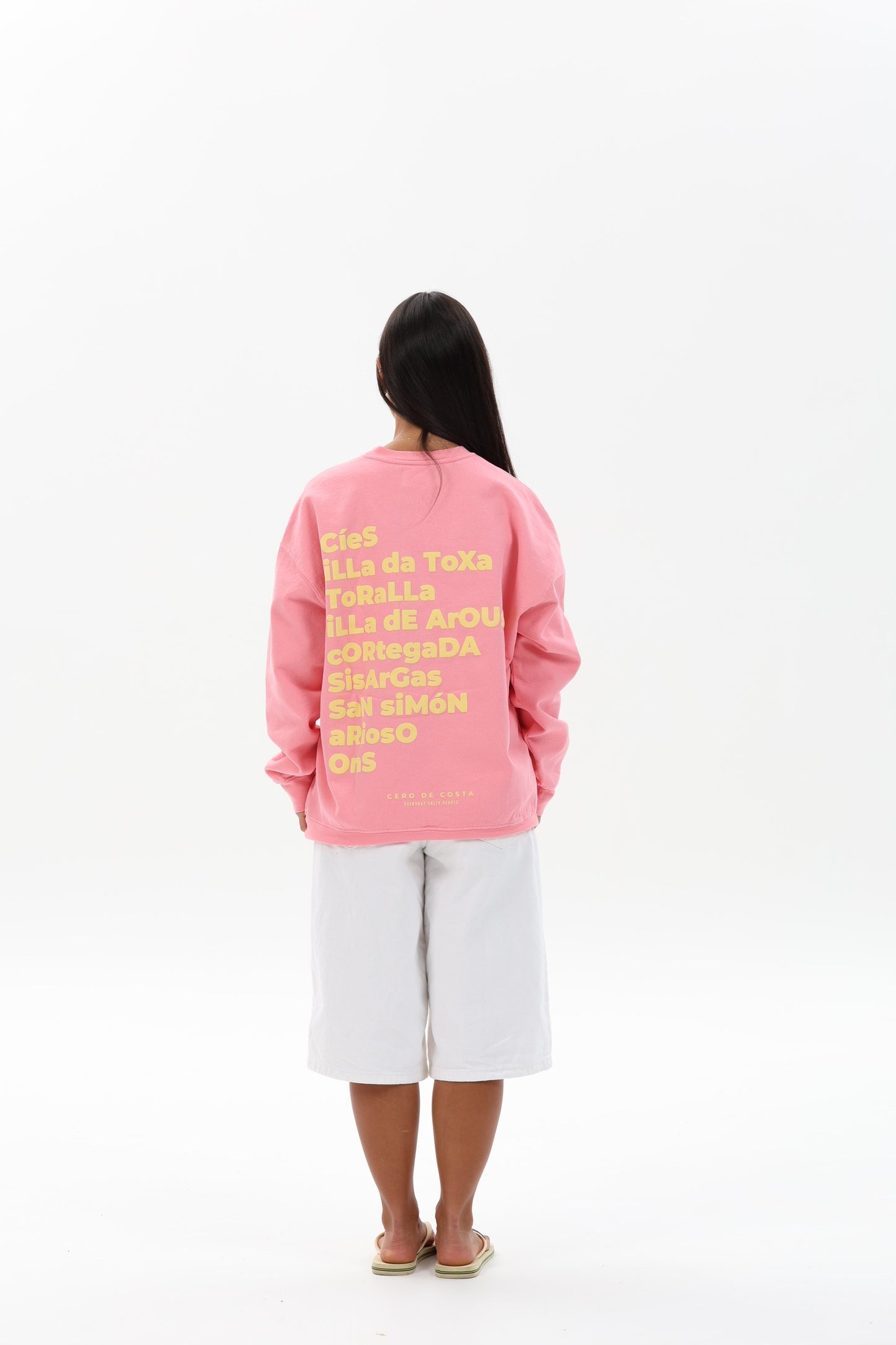 SUDADERA ROSA/BEIGE "CÍES"