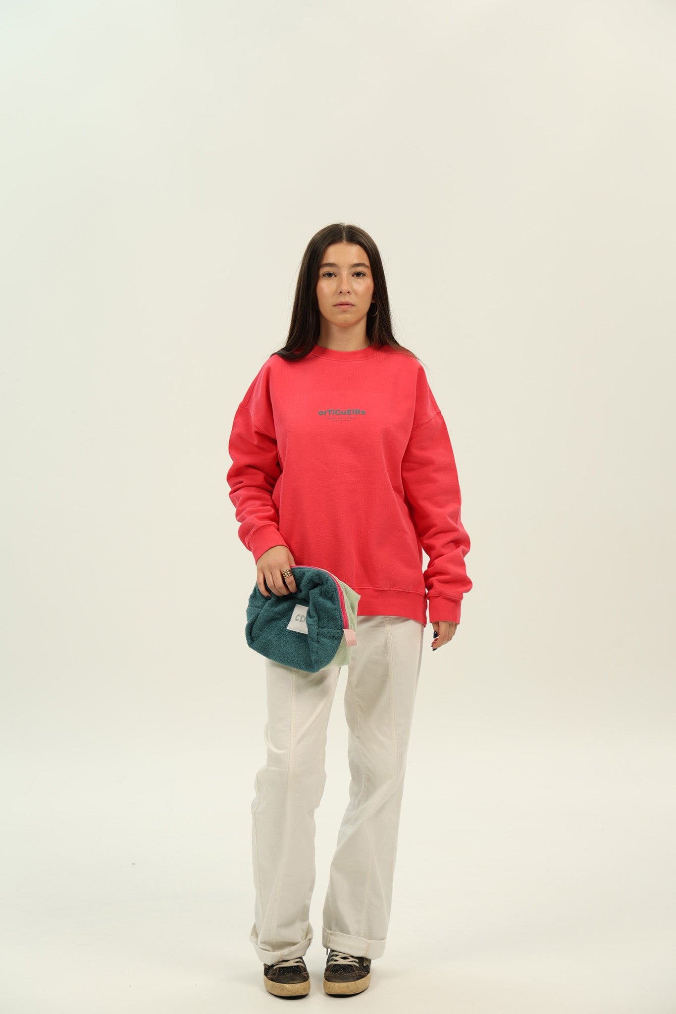 SUDADERA FRESA/AZUL "ORTIGUEIRA"