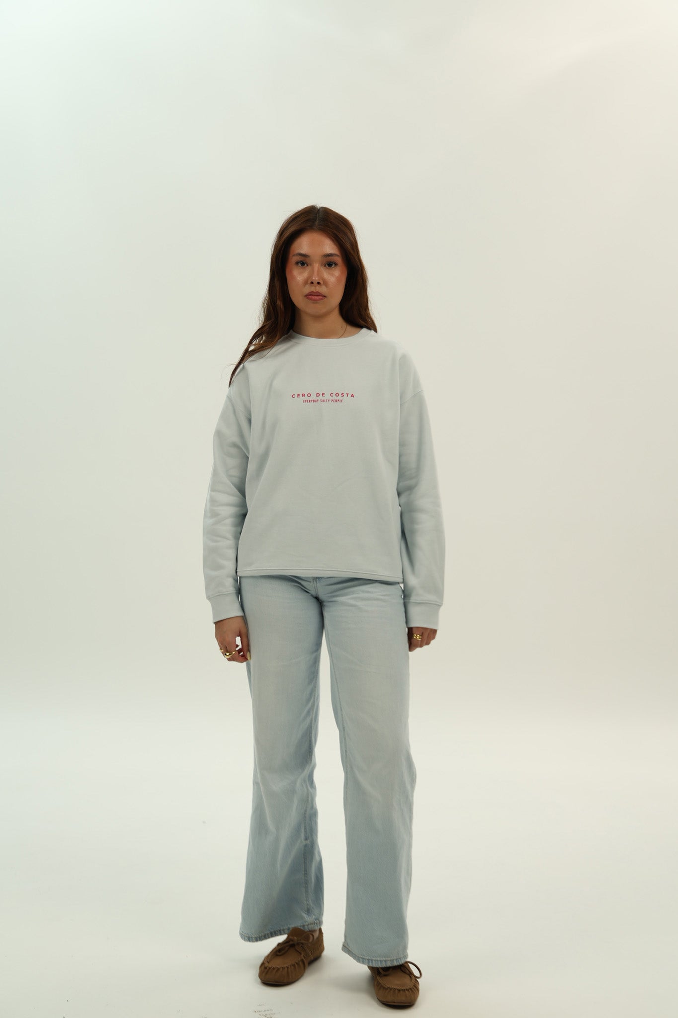 LIGHT BLUE/PINK "VIGO" SWEATSHIRT
