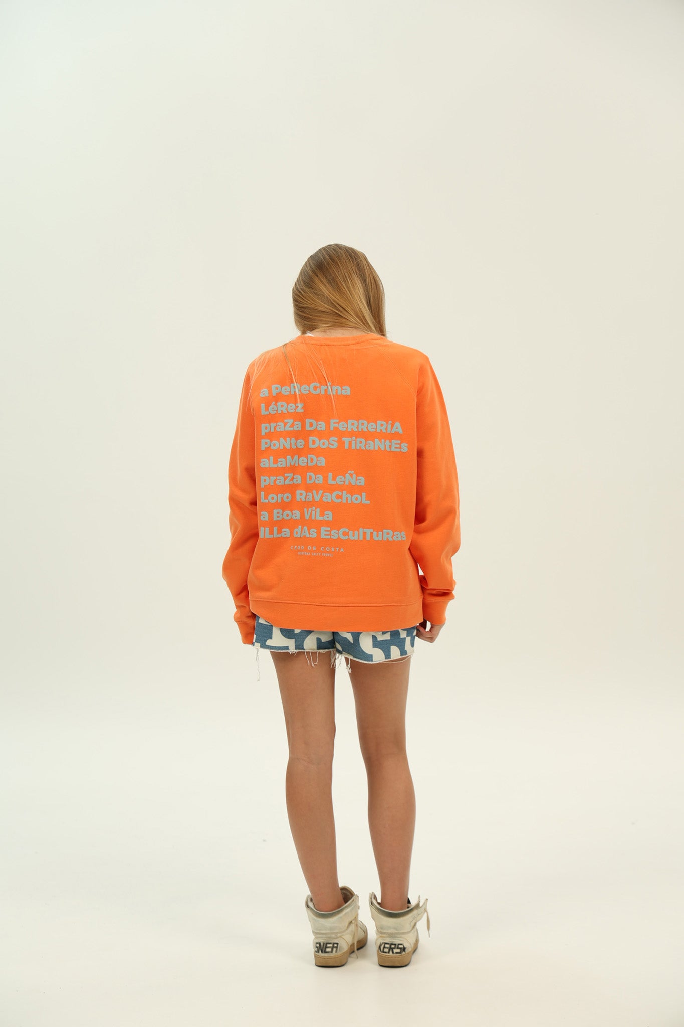 SUDADERA CORAL/CELESTE "PONTEVEDRA CIUDAD"