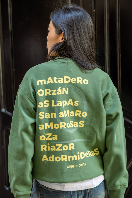 SUDADERA VERDE-LAVADO/ANTRACITA "A CORUÑA"