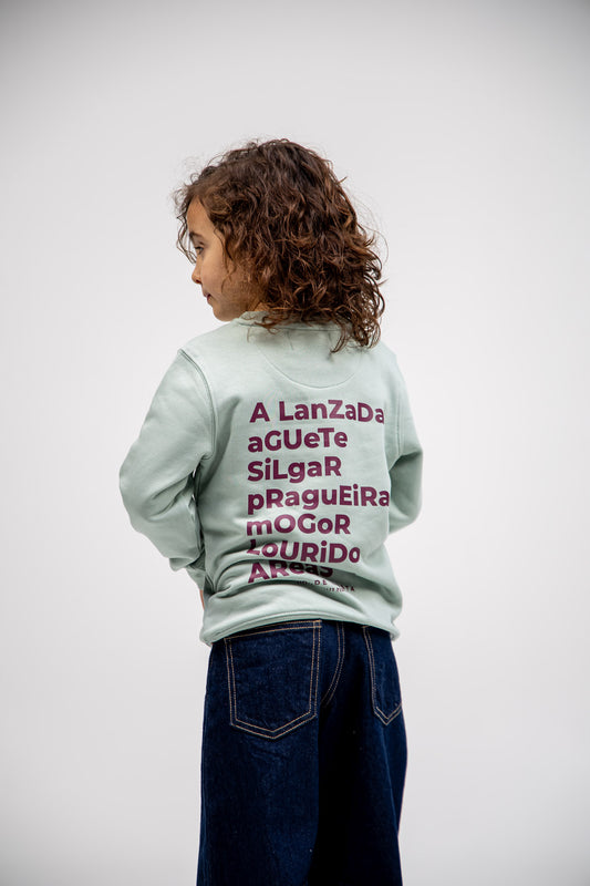 SUDADERA VERDE-AGUA/MALVA "PONTEVEDRA" KIDS