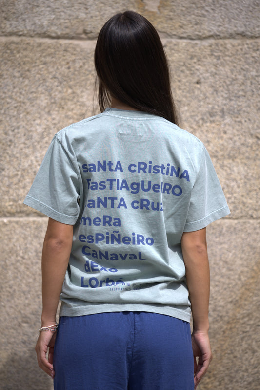 CAMISETA VERDE/AZUL "OLEIROS"