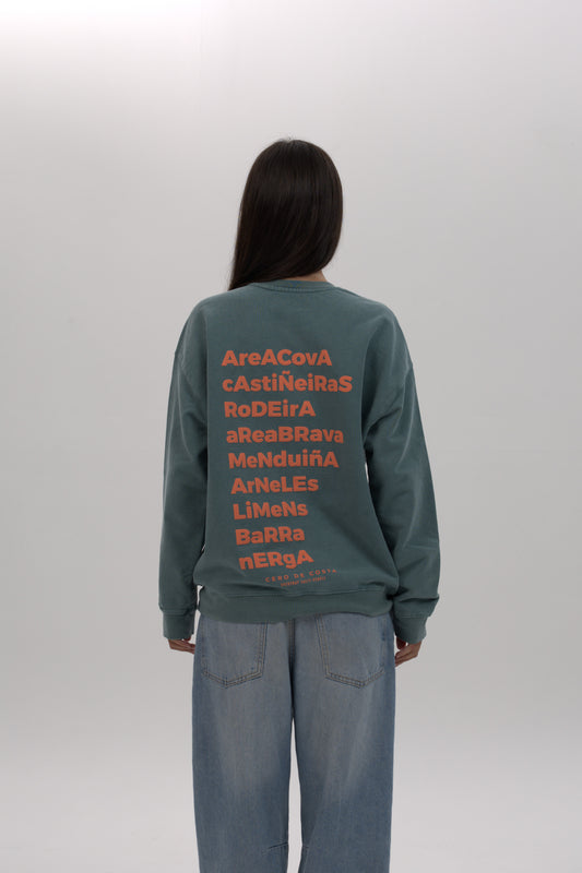 SUDADERA VERDE/ROSA "MORRAZO"