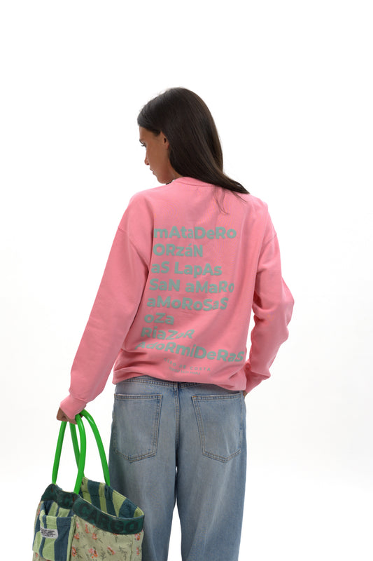 SUDADERA ROSA/CELESTE "LA CORUÑA"