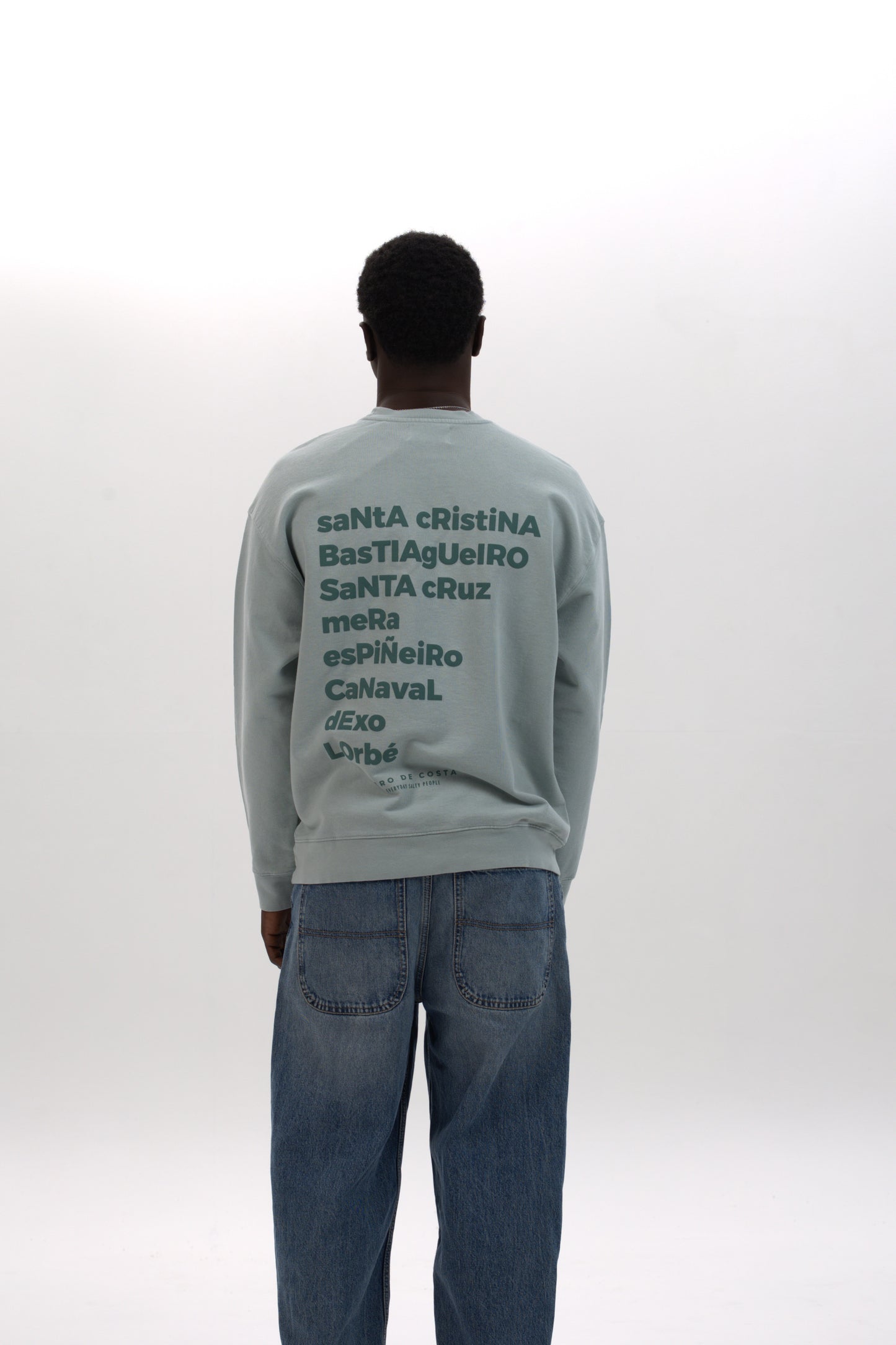 SUDADERA VERDE-AGUA/VERDE "OLEIROS"