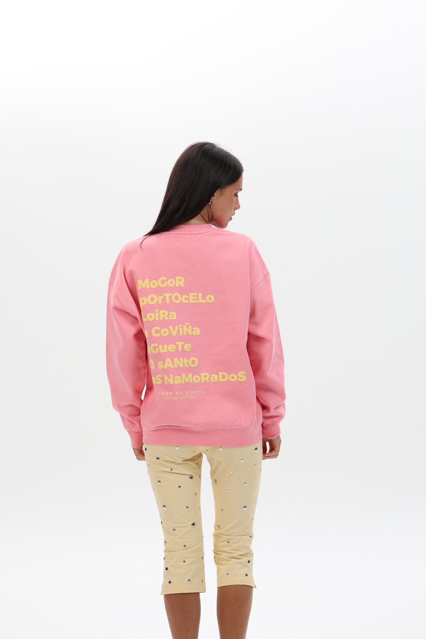 SUDADERA ROSA/BEIGE "MARÍN"