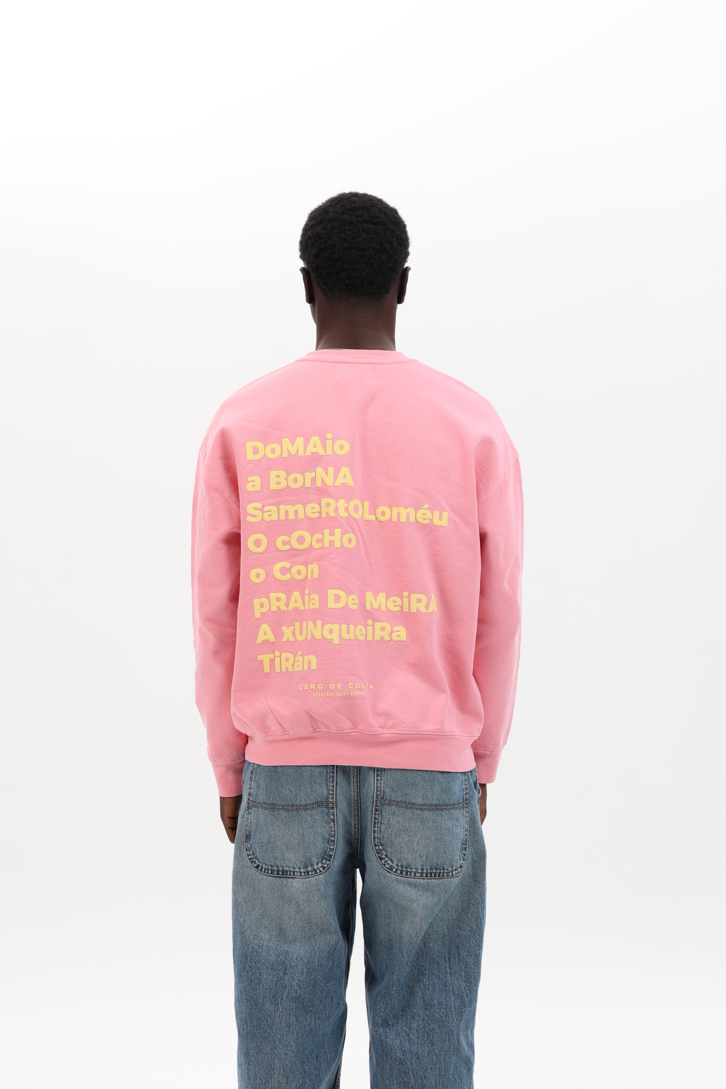 SUDADERA ROSA/BEIGE "MOAÑA"
