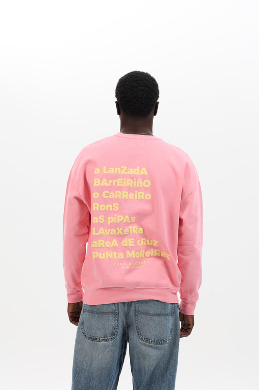 SUDADERA ROSA/BEIGE "O GROVE"