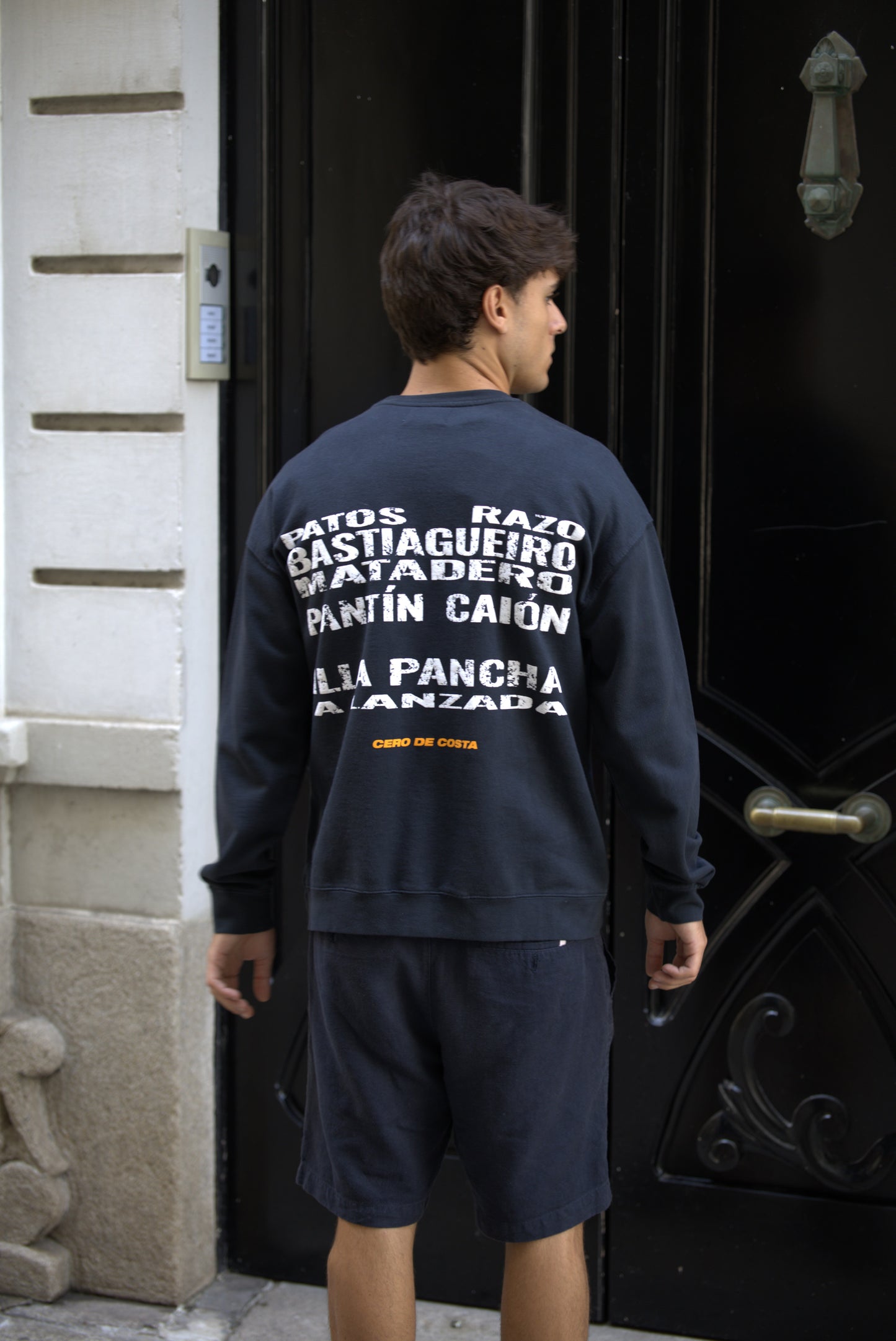 Anthracite/Prawn Sweatshirt "Not Only Beach" Logo