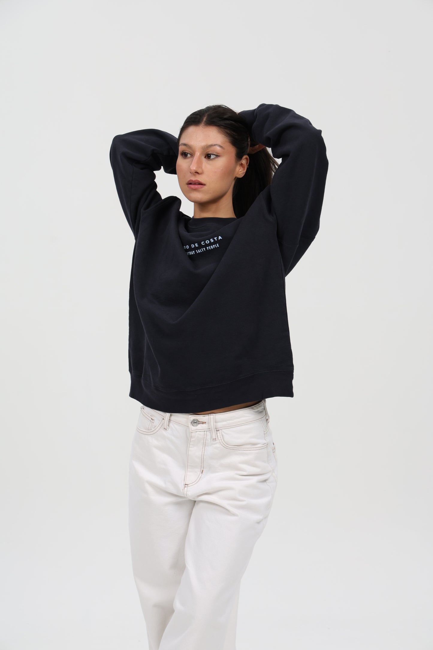 SUDADERA ANTRACITA-O/CELESTE "PLAYAS RAZO"