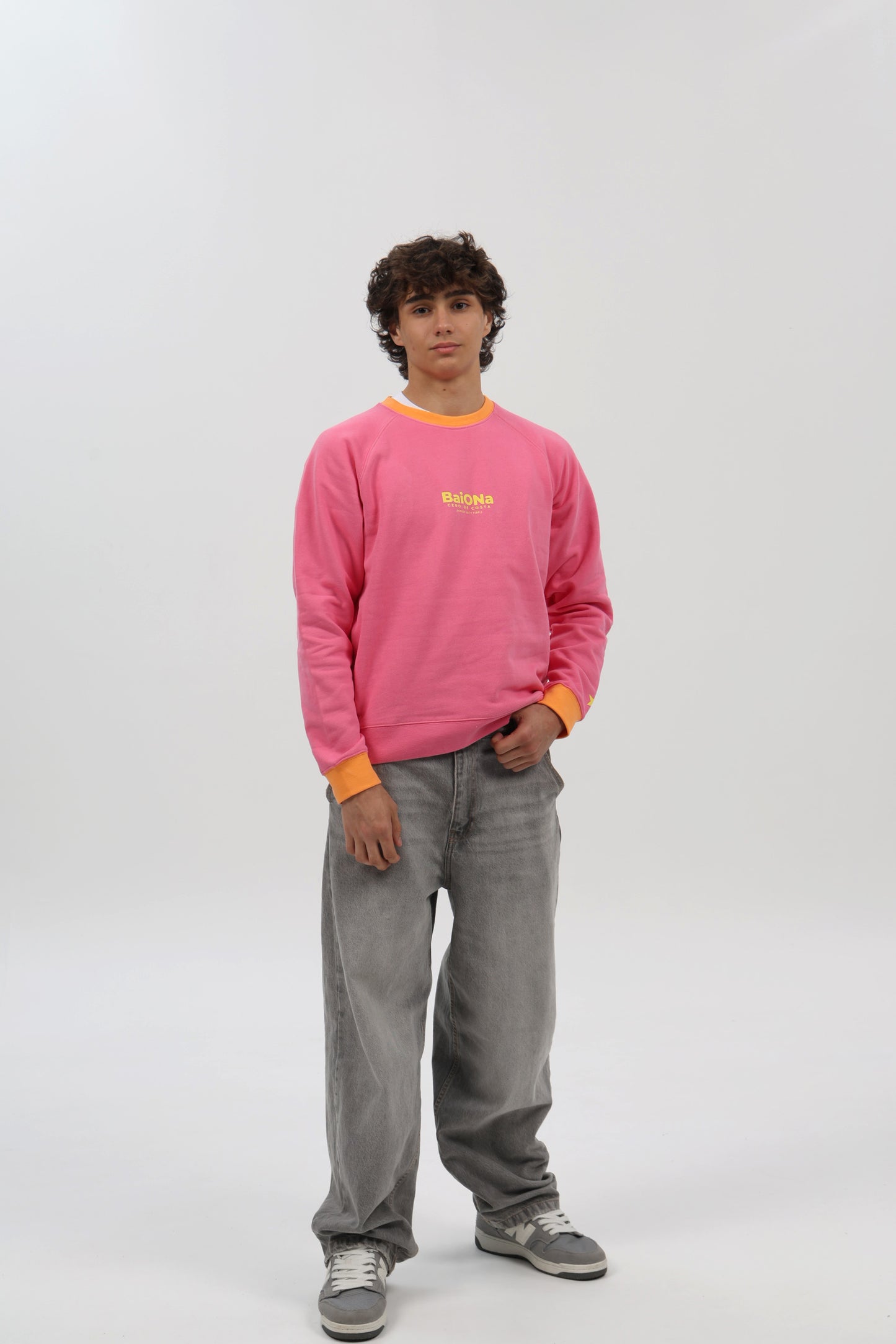 SUDADERA FUCSIA-RIPN/AMARILLO "BAIONA"