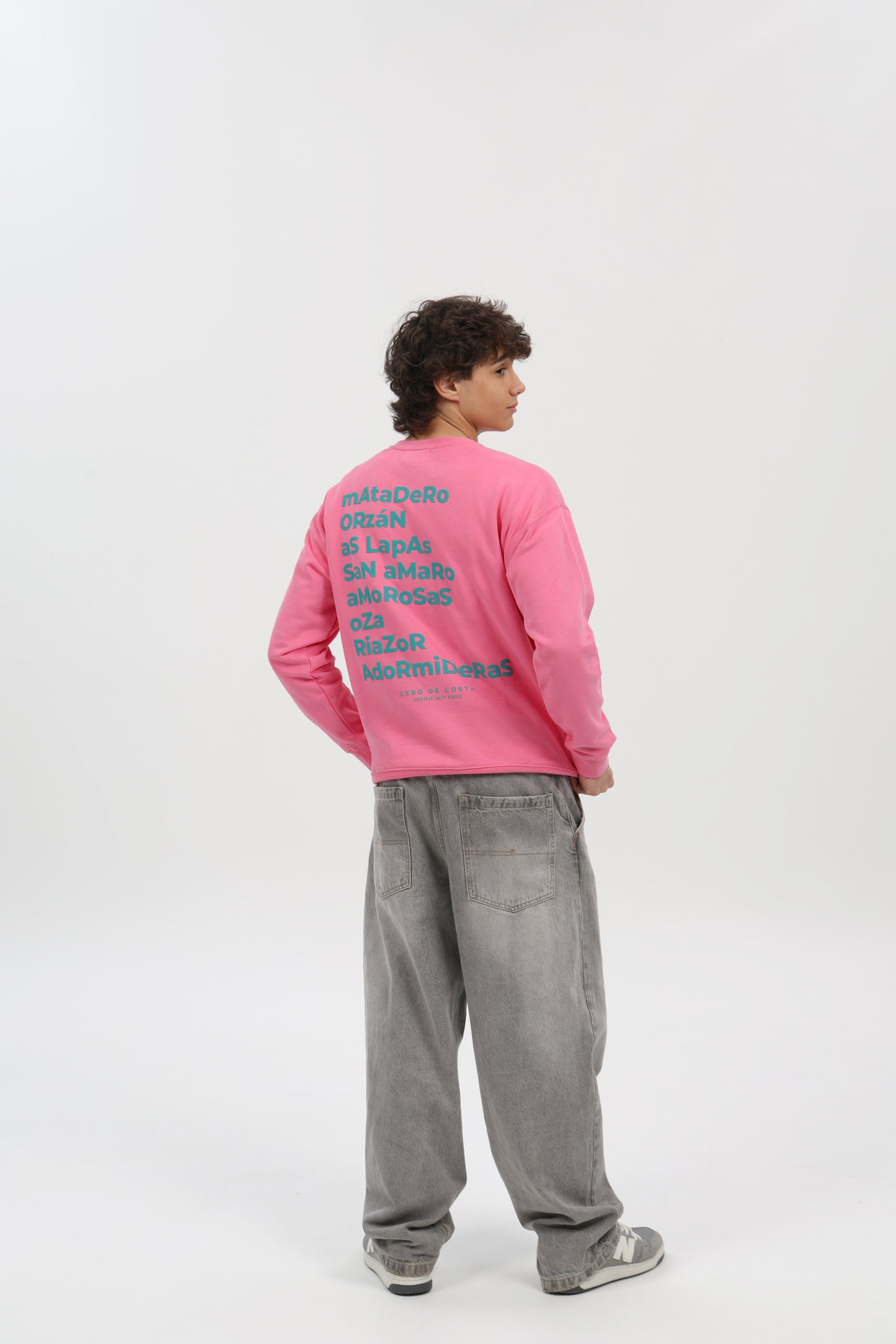 SUDADERA FUCSIA/AZUL "LA CORUÑA"