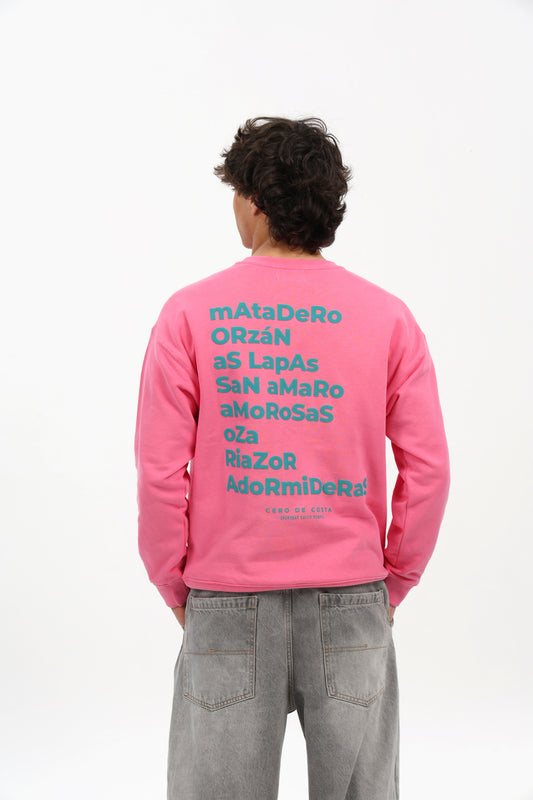 SUDADERA FUCSIA/AZUL "LA CORUÑA"