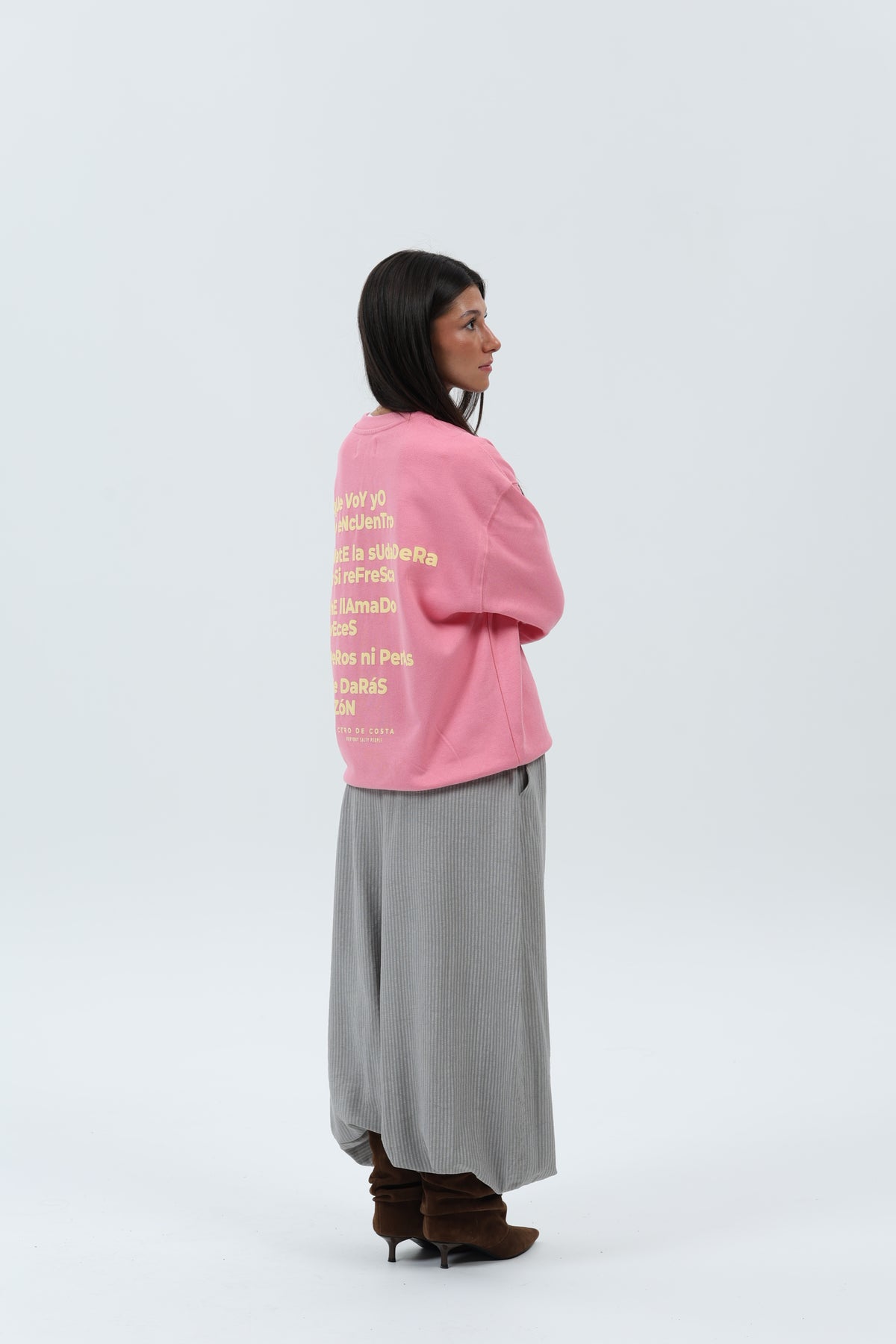 SUDADERA FUCSIA/CREMA "MAMÁ"