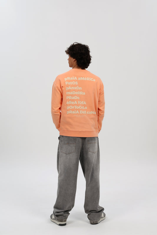 SUDADERA MELOCOTÓN/BEIGE "PANXÓN"