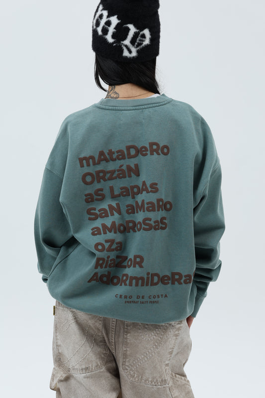 SUDADERA VERDE/MARRÓN "A CORUÑA"
