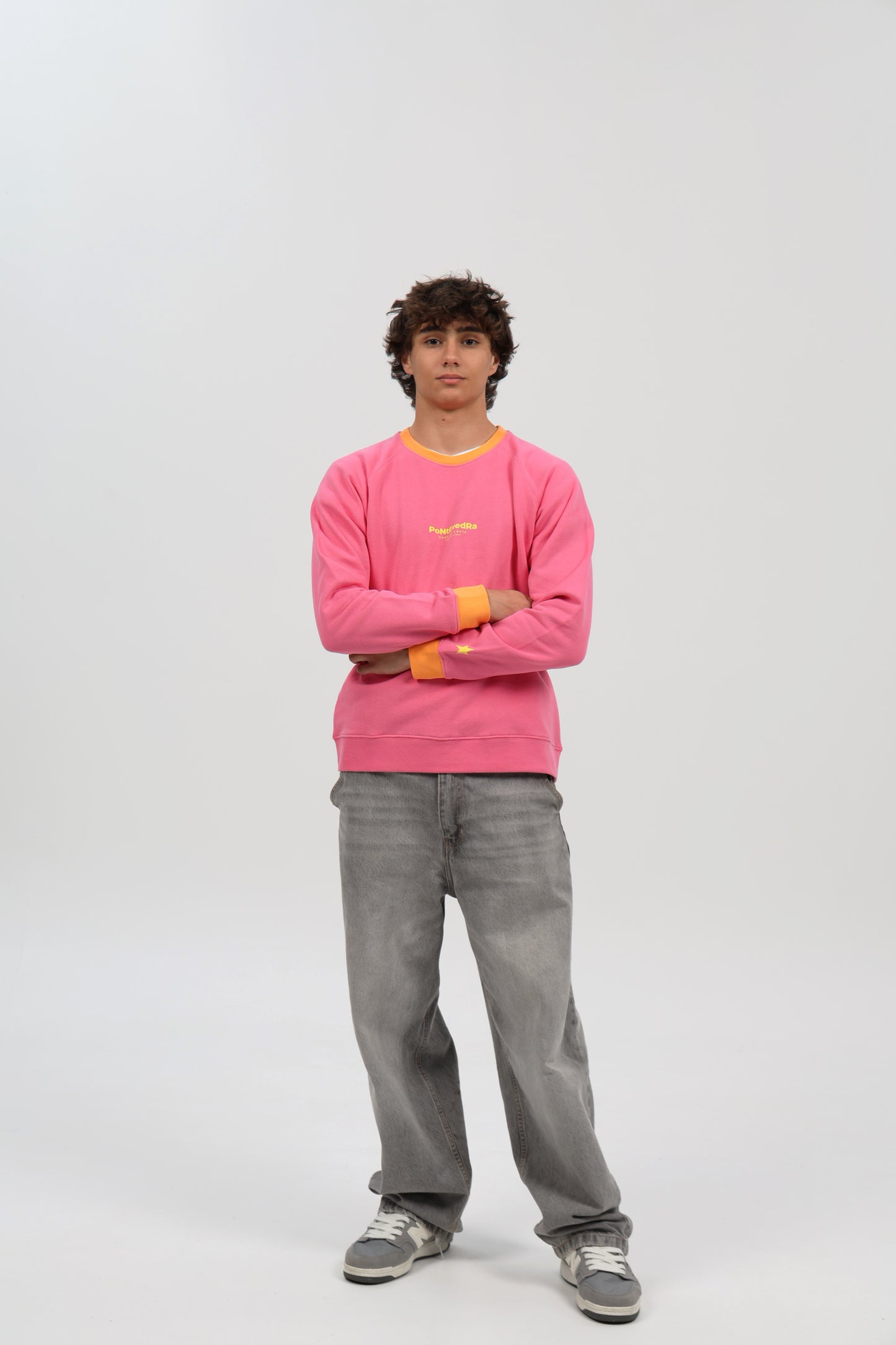 SUDADERA FUCSIA-RIPN/AMARILLO "PONTEVEDRA"