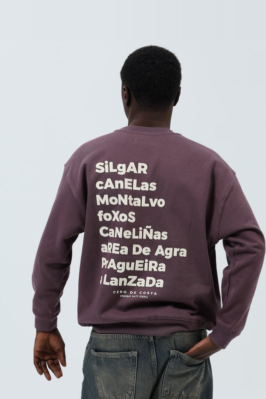 SUDADERA BERENJENA/CREMA "SANXENXO" – foto 7