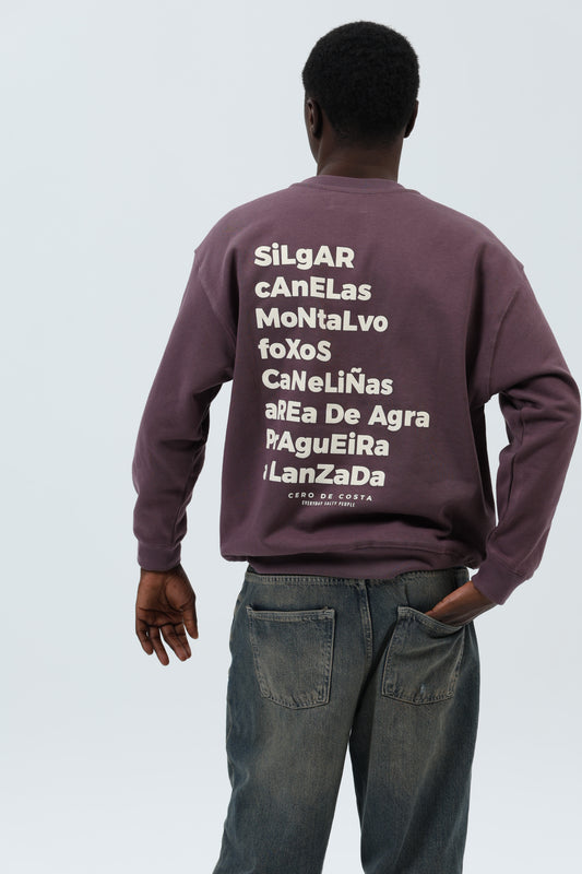 SUDADERA BERENJENA/CREMA "SANXENXO" – foto 7