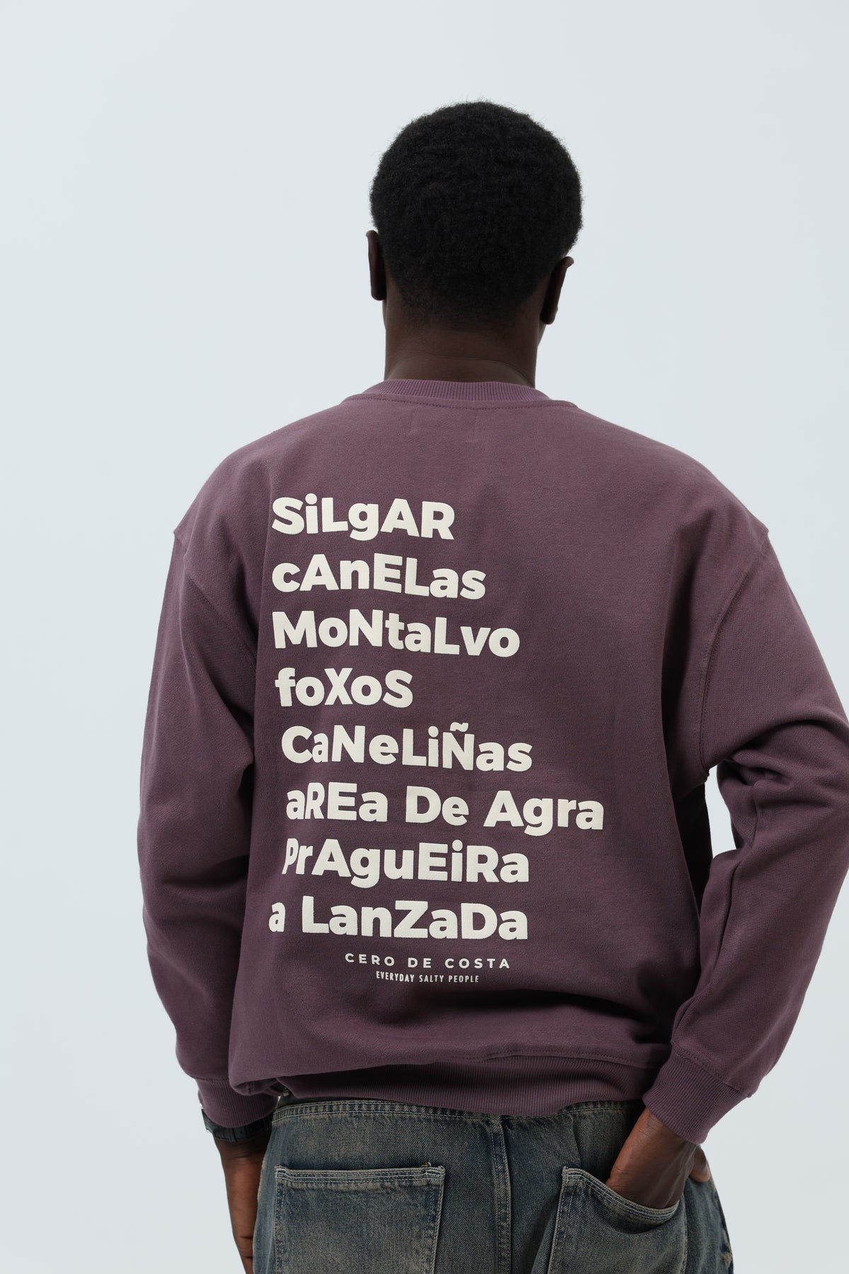 SUDADERA BERENJENA/CREMA "SANXENXO" – foto 6