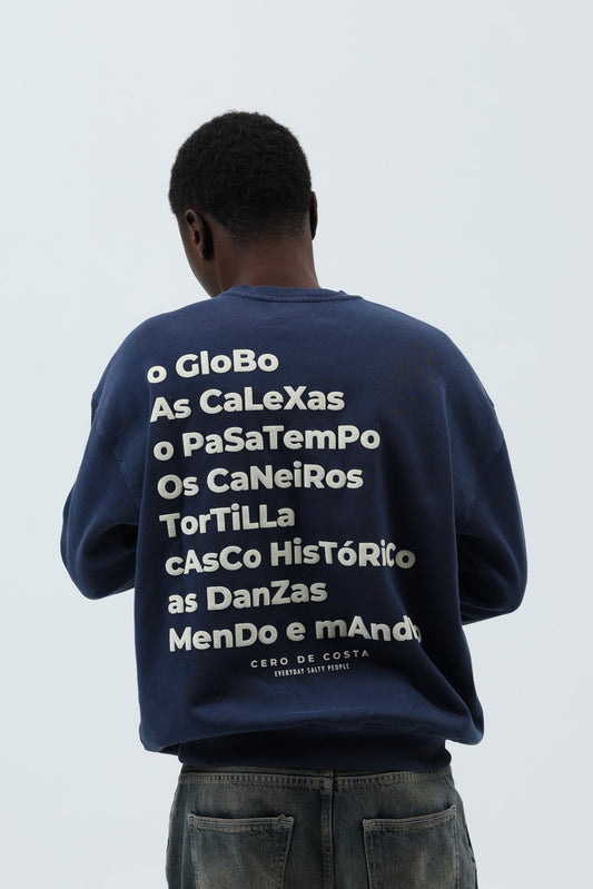 SUDADERA MARINO/CREMA "BETANZOS" – foto 4