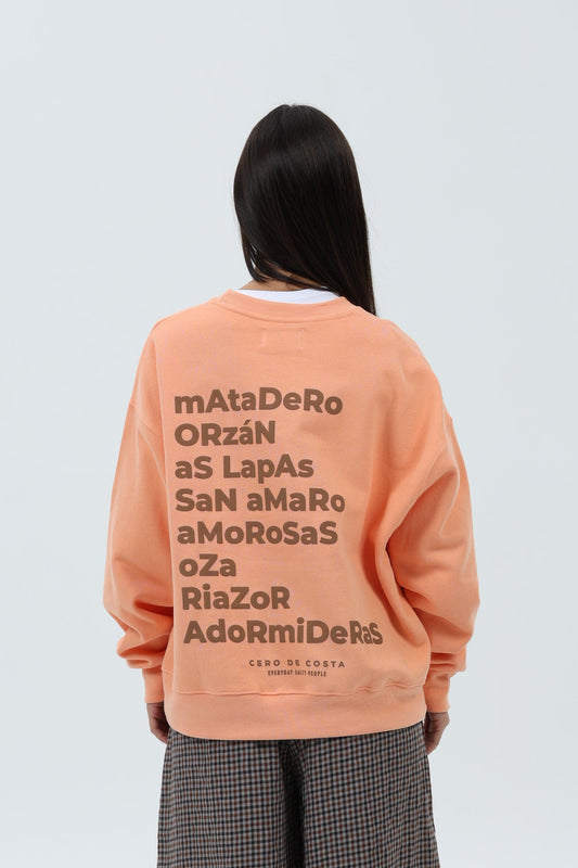 SUDADERA CORAL/MARRÓN "A CORUÑA" CORTA – foto 7
