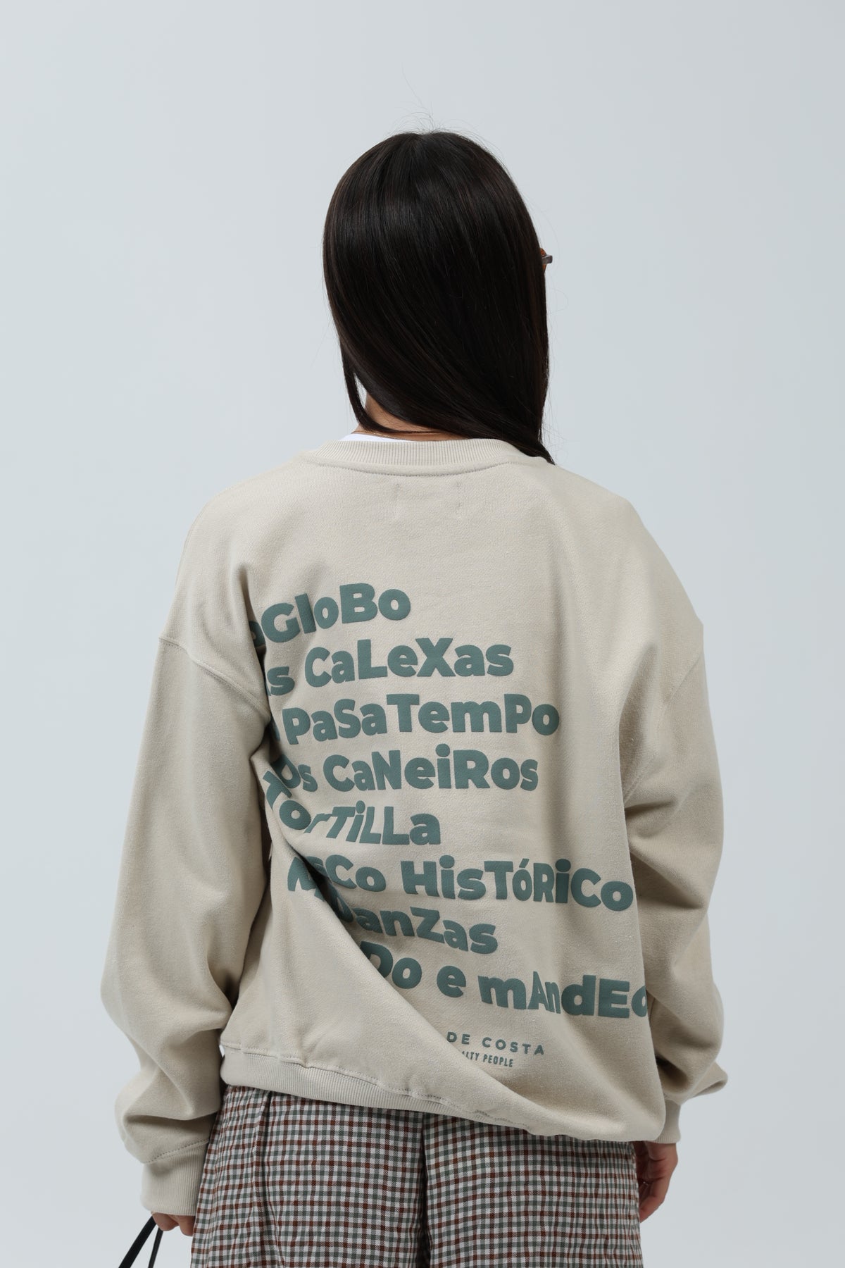 SUDADERA CREMA/VERDE "BETANZOS" – foto 6