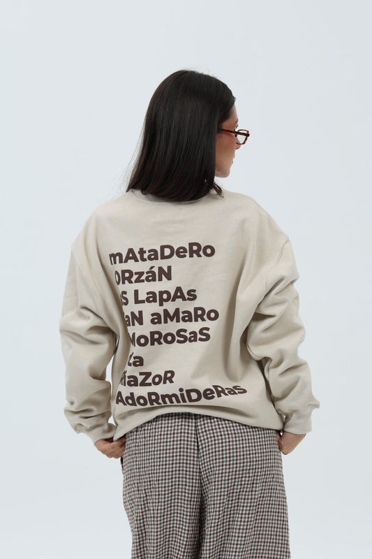 SUDADERA CREMA/MARRÓN "A CORUÑA" – foto 8