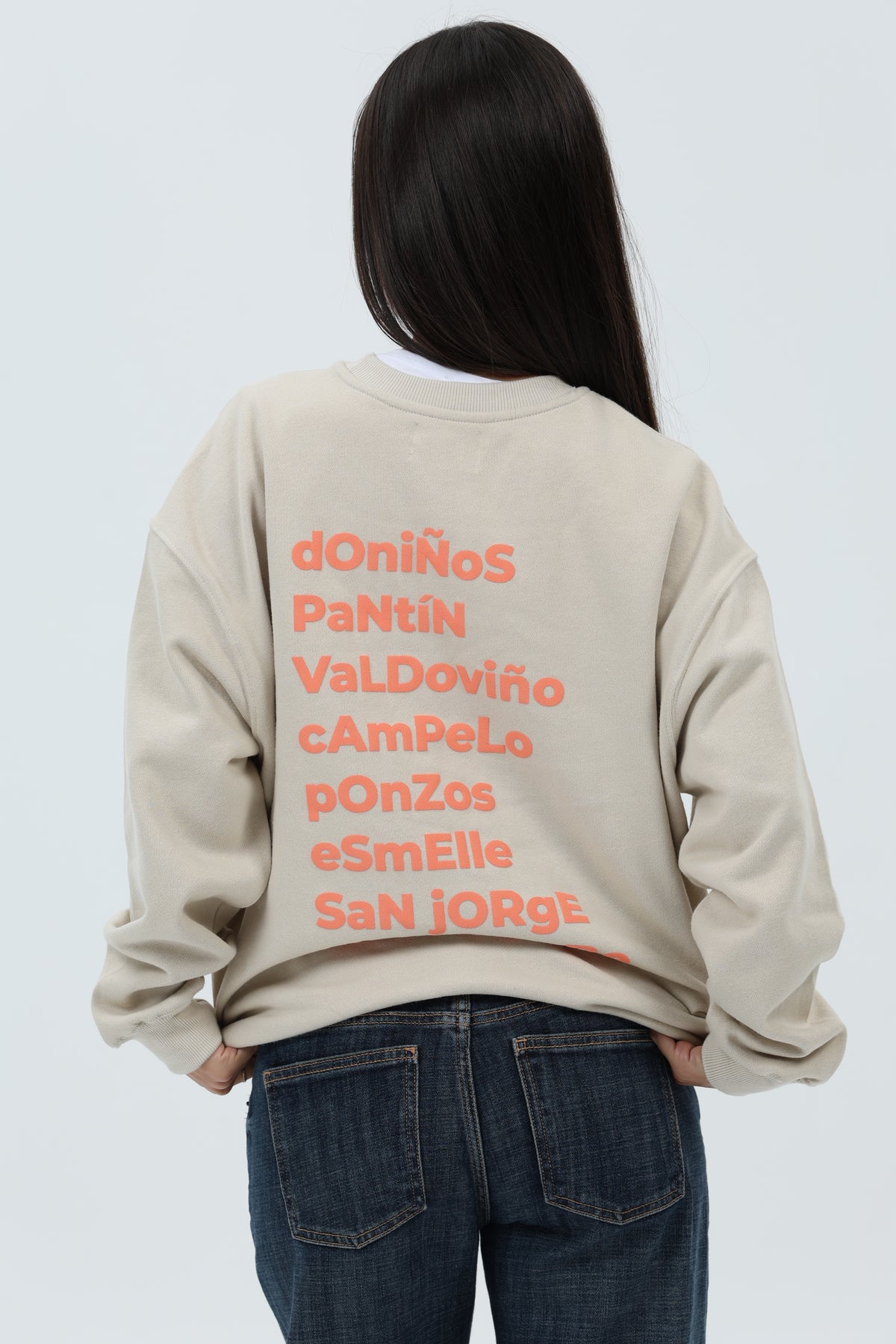 SUDADERA CREMA/ROSA "FERROL" – foto 7