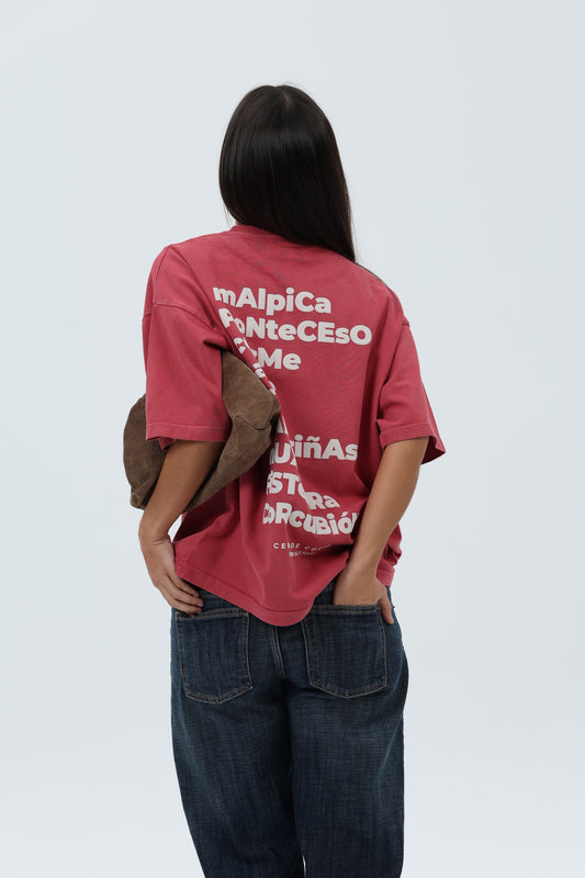 CAMISETA GRANATE/CREMA "OS FAROS" – foto 7