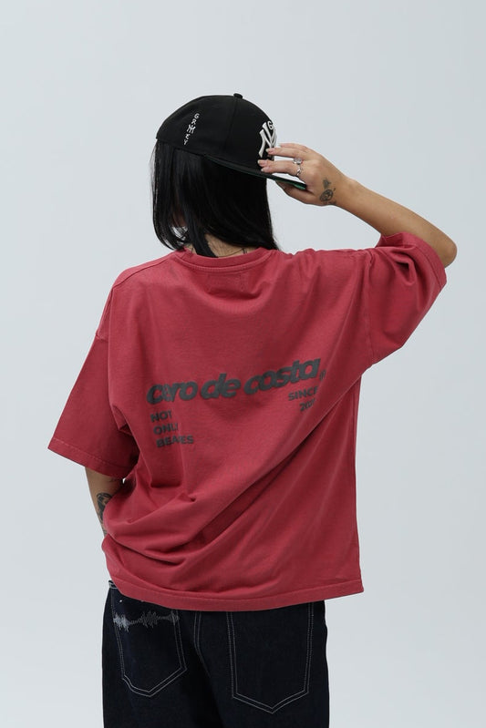CAMISETA GRANATE/ANTRACITA "LOGO" – foto 2