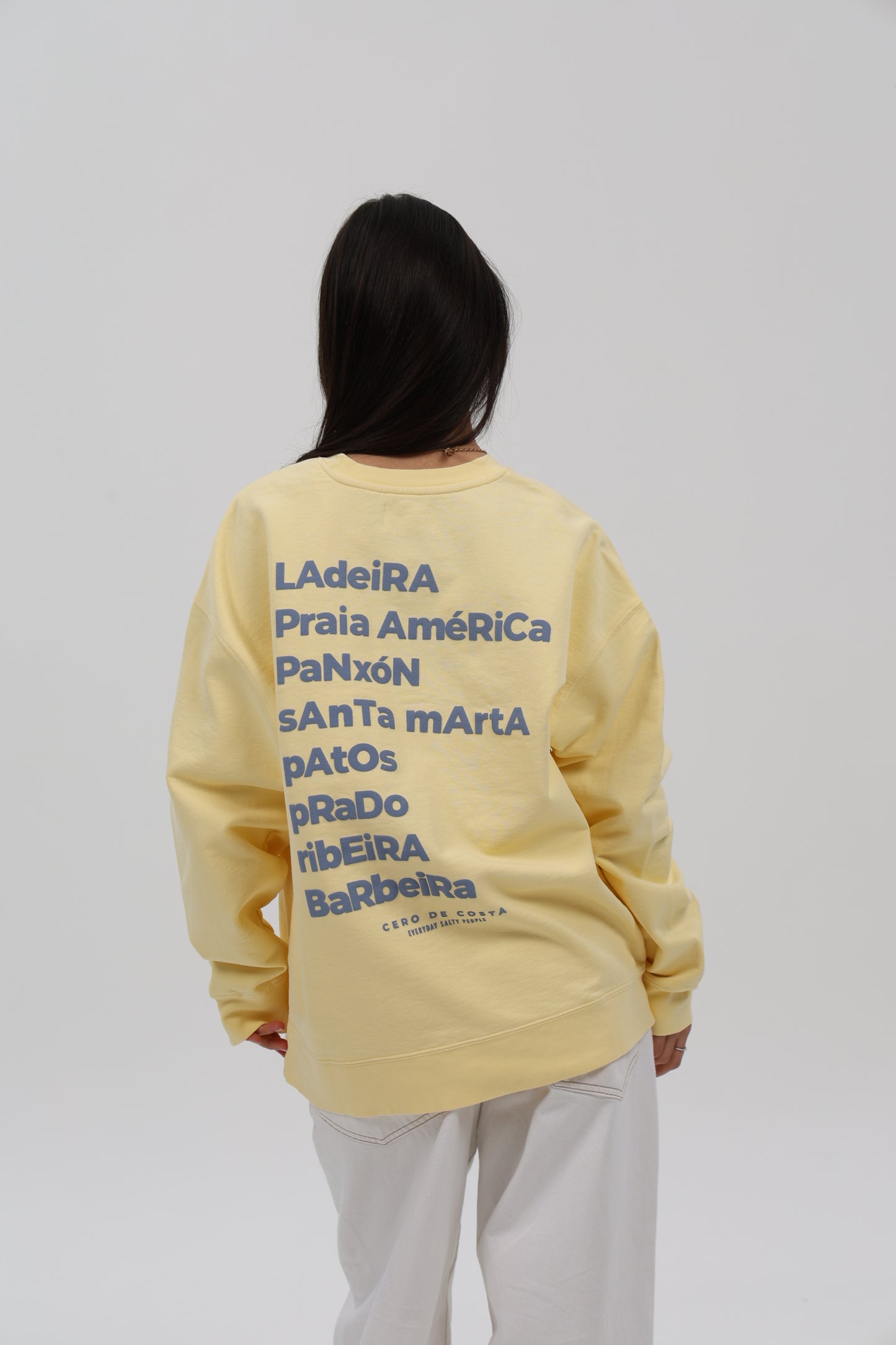 SUDADERA MANTEQUILLA/AZUL "BAIONA"