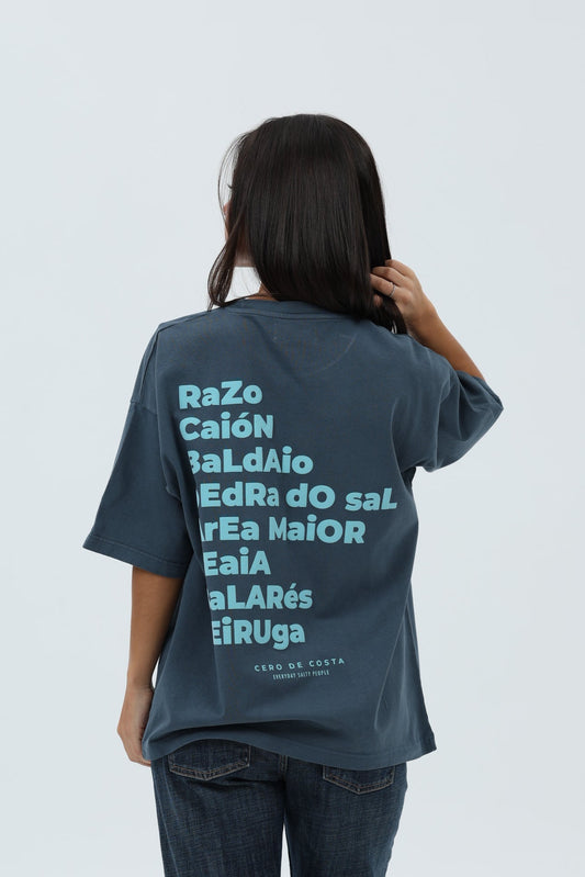 CAMISETA ANTRACITA/AZUL "PLAYAS RAZO" – foto 7