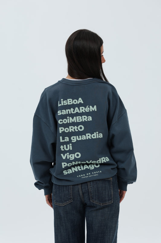 SUDADERA ANTRACITA/VERDE "CAMINO PORTUGUÉS" – foto 8