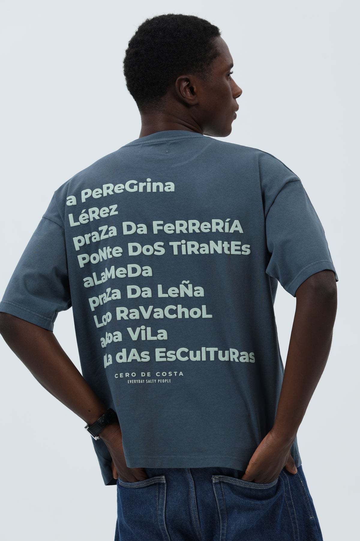 CAMISETA ANTRACITA/VERDE "PONTEVEDRA CIUDAD" – foto 6