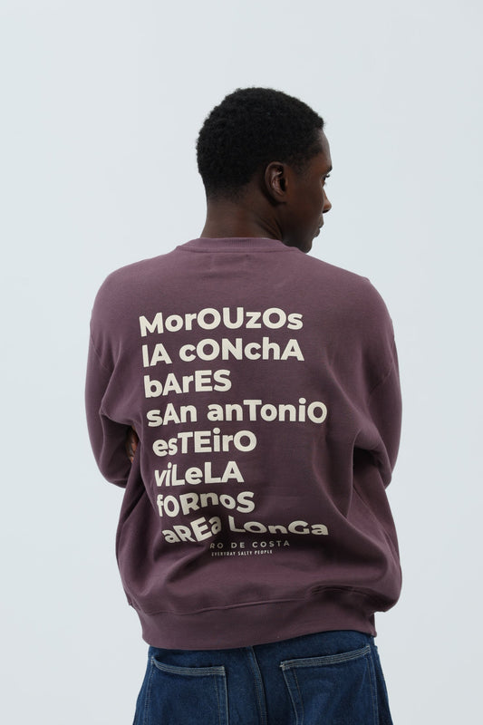 SUDADERA BERENJENA/CREMA "ORTIGUEIRA" – foto 6