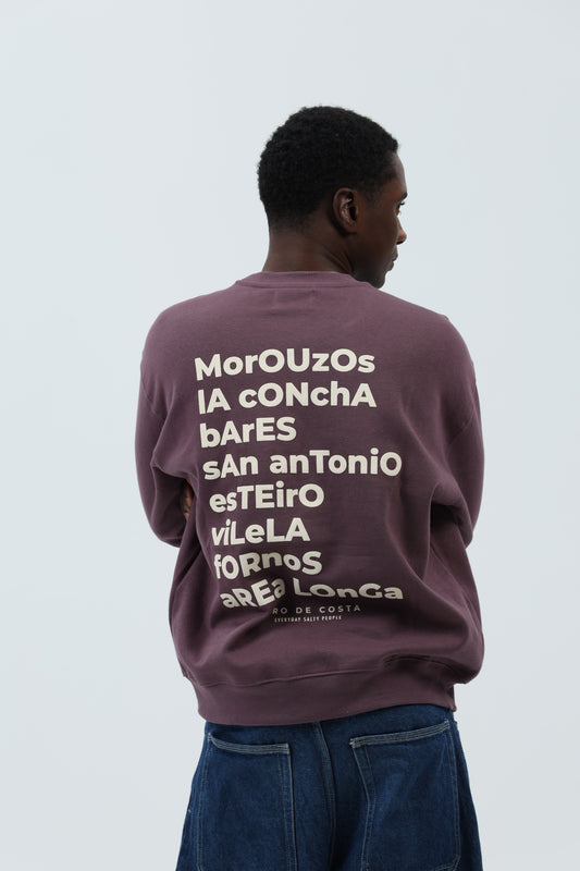 SUDADERA BERENJENA/CREMA "ORTIGUEIRA" – foto 6
