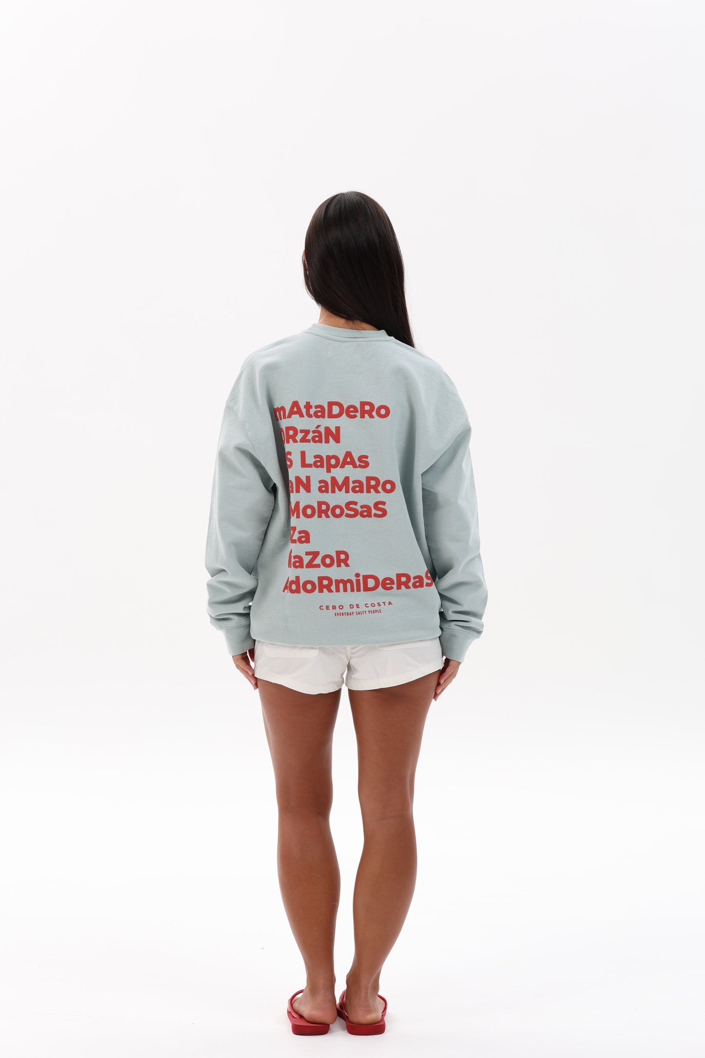 SUDADERA VERDE-AGUA/GRANATE "A CORUÑA"