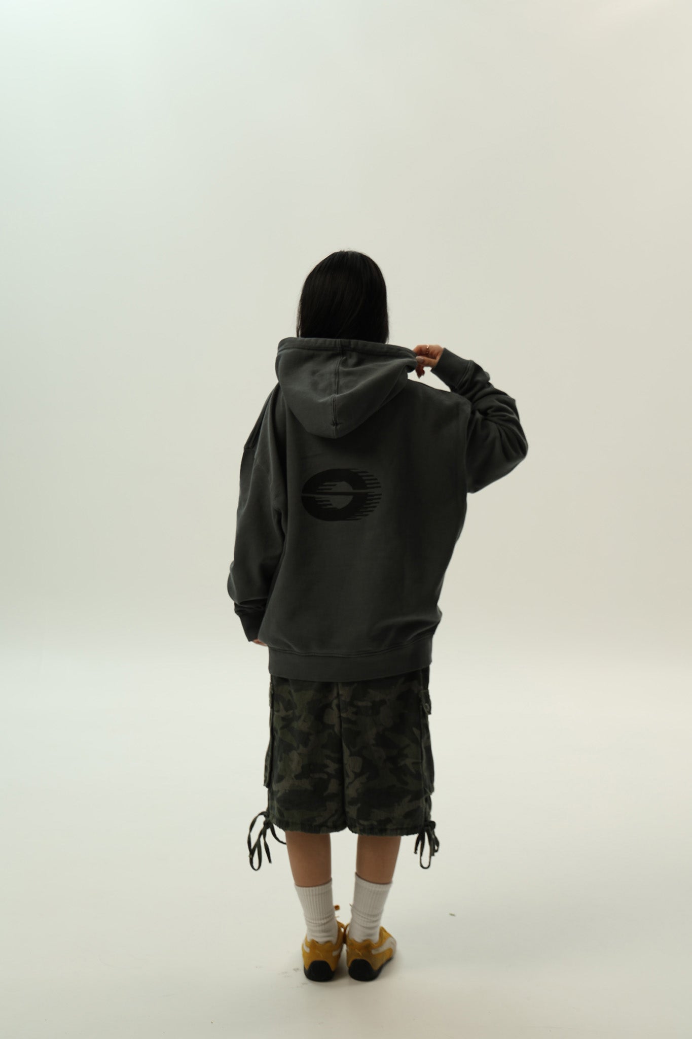GREY/RED "LA CORUÑA" HOODIE