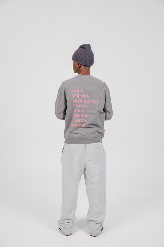 GREY/PINK "VIGO" SWEATSHIRT