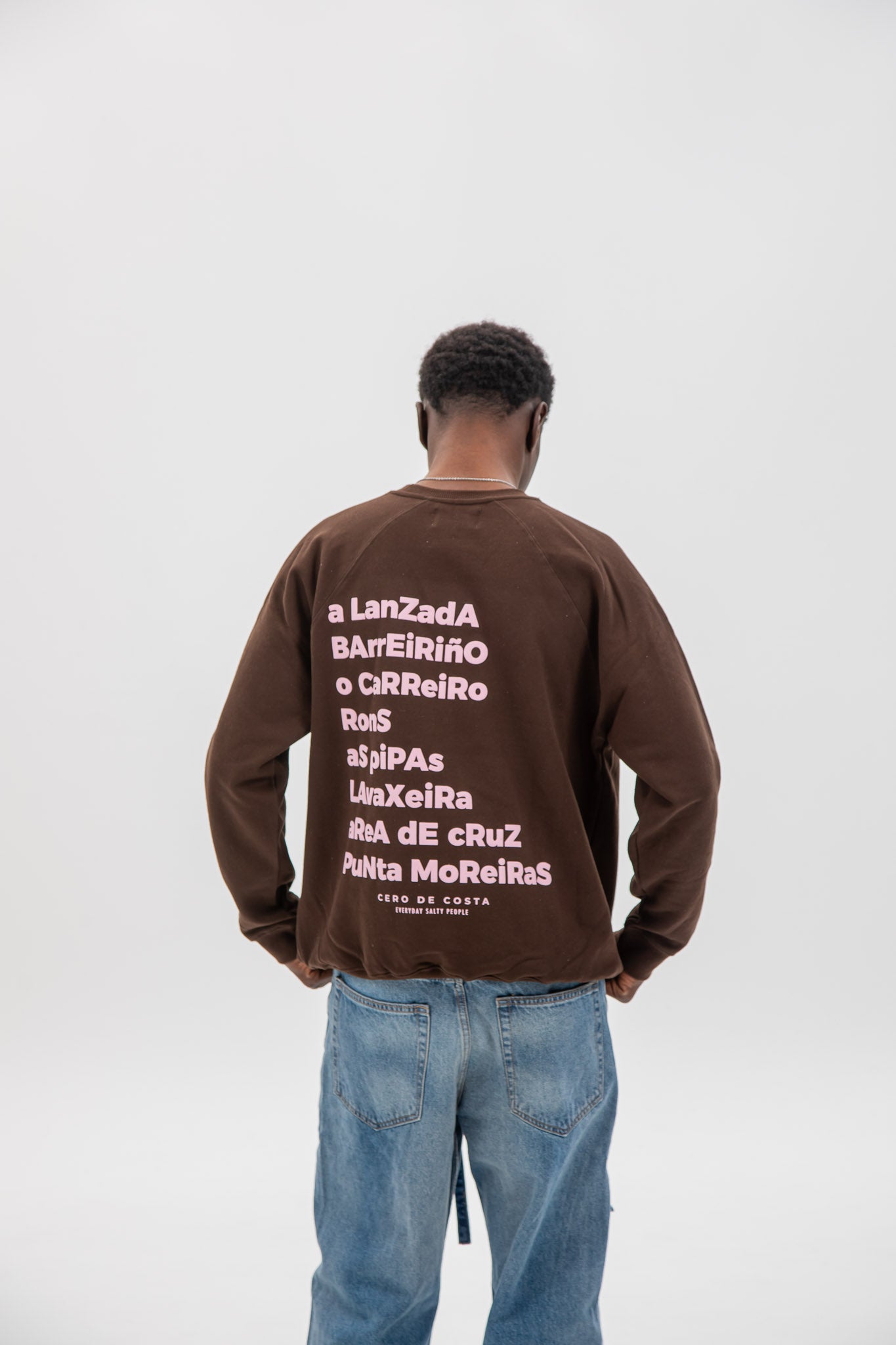 BROWN/PINK "PONTEVEDRA" SWEATSHIRT