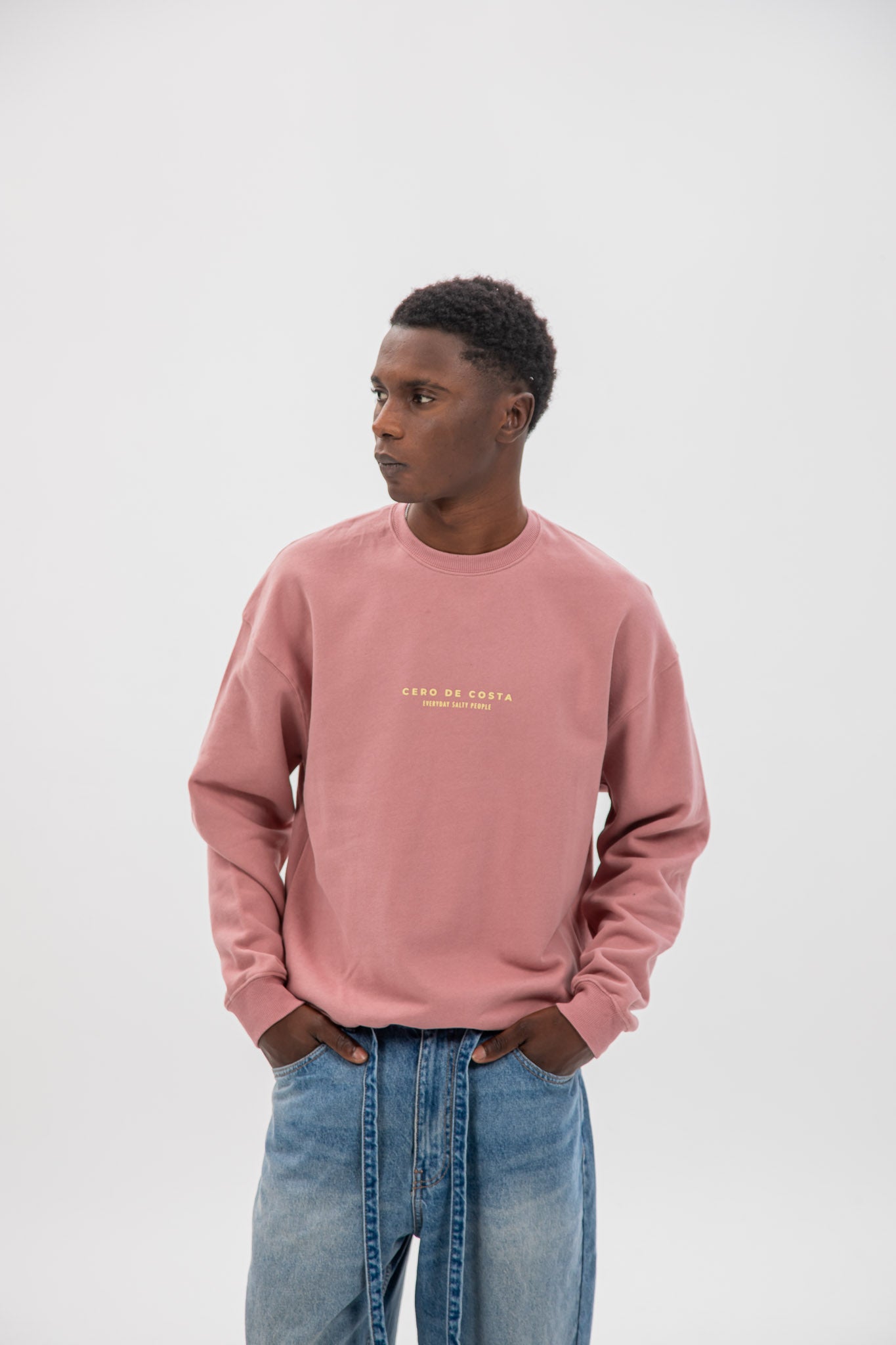 PINK/YELLOW "VILAGARCÍA" SWEATSHIRT