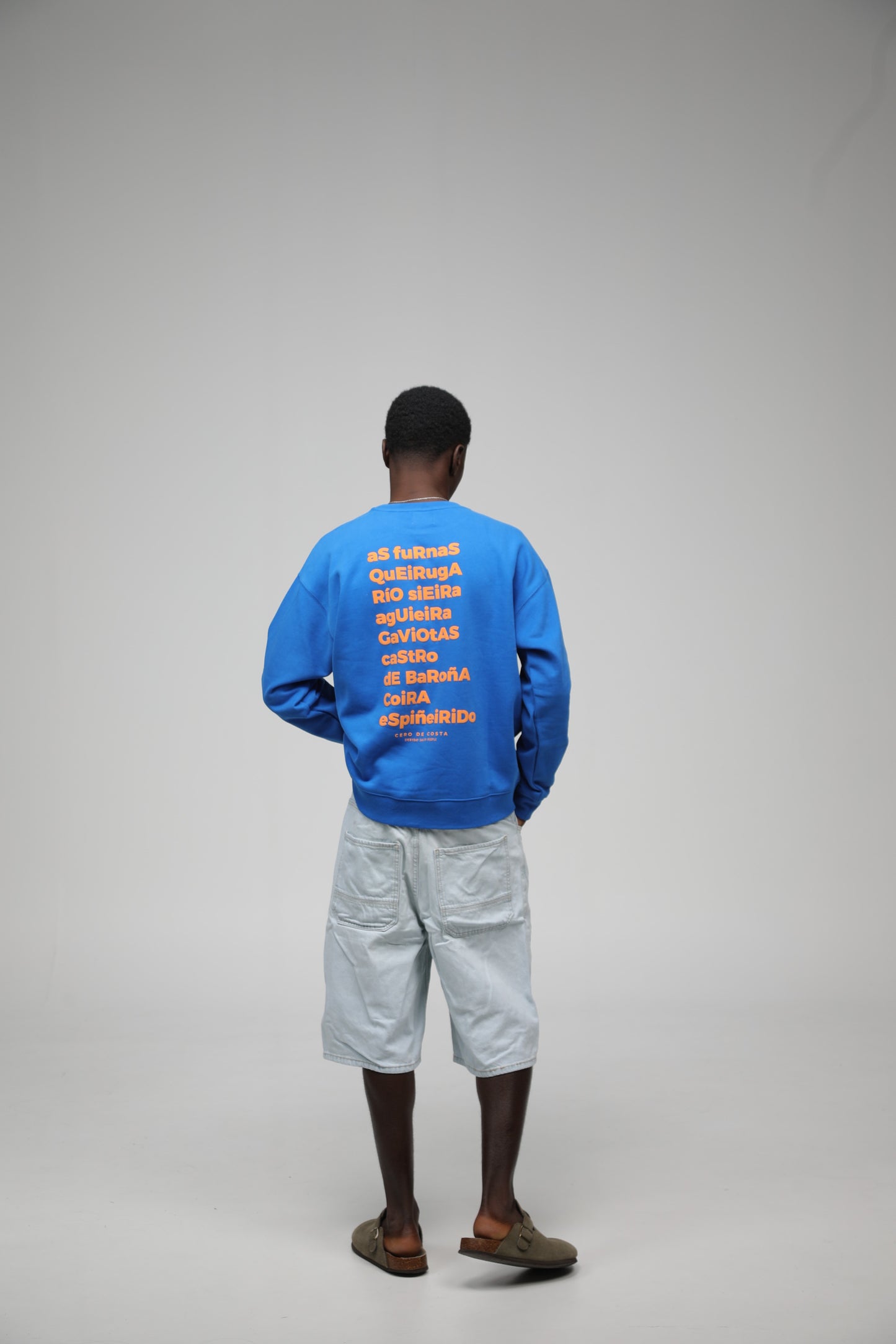 BLUE/ORANGE SWEATSHIRT "PORTO DO SON"