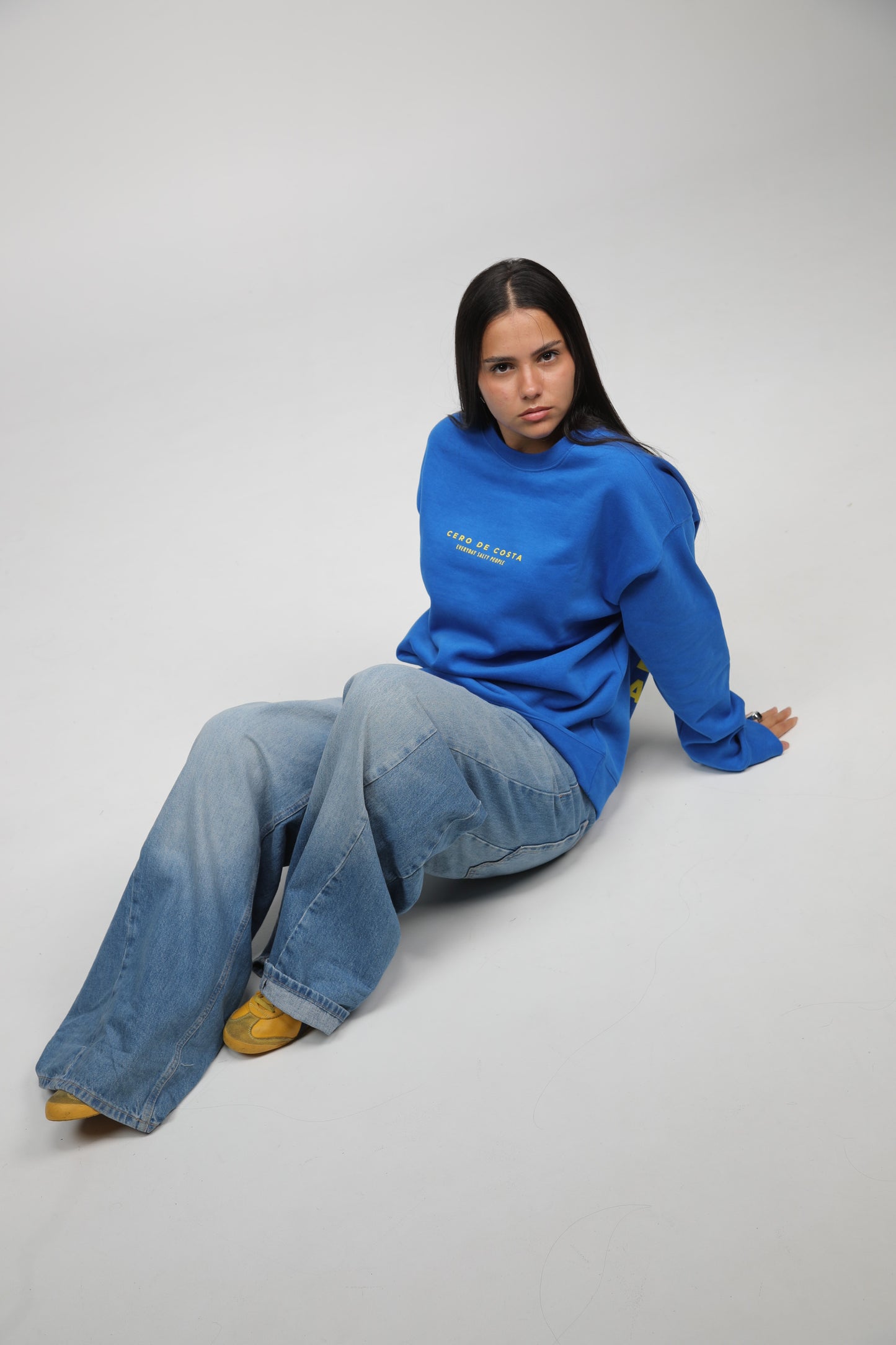 BLUE/YELLOW "BUEU" SWEATSHIRT