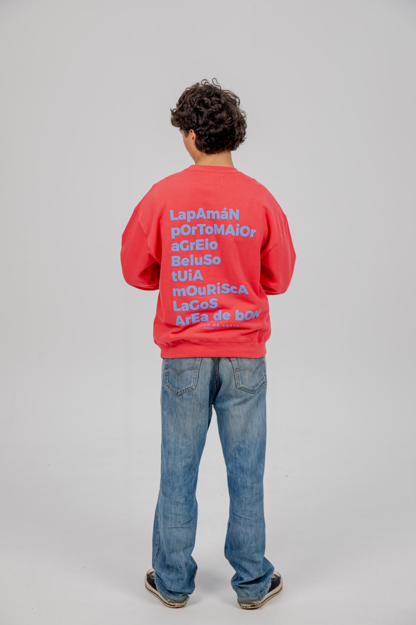 FUCHSIA/LIGHT BLUE "BUEU" SWEATSHIRT