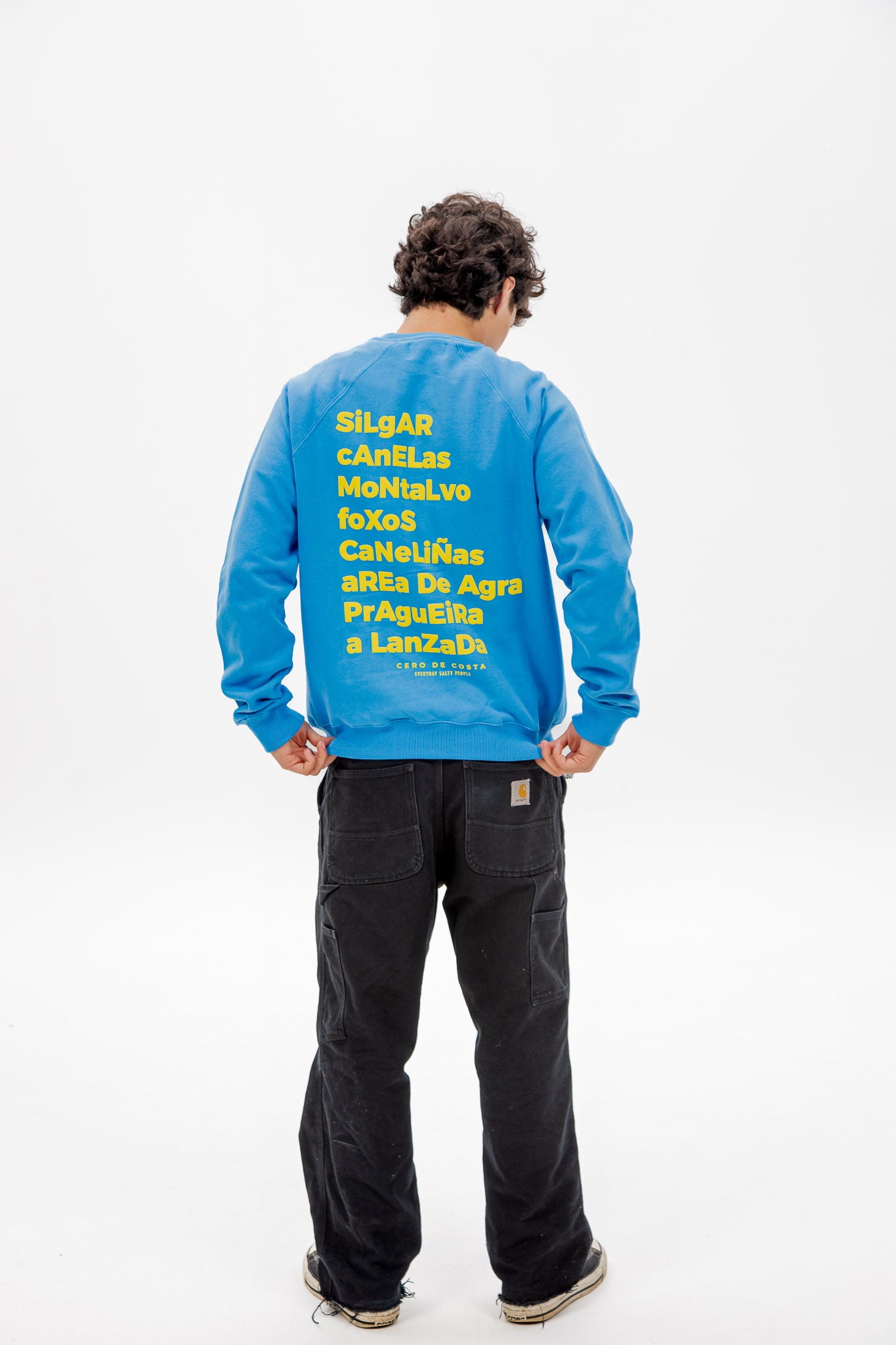 SUDADERA AZUL-TIZA/AMARILLO "SANXENXO"