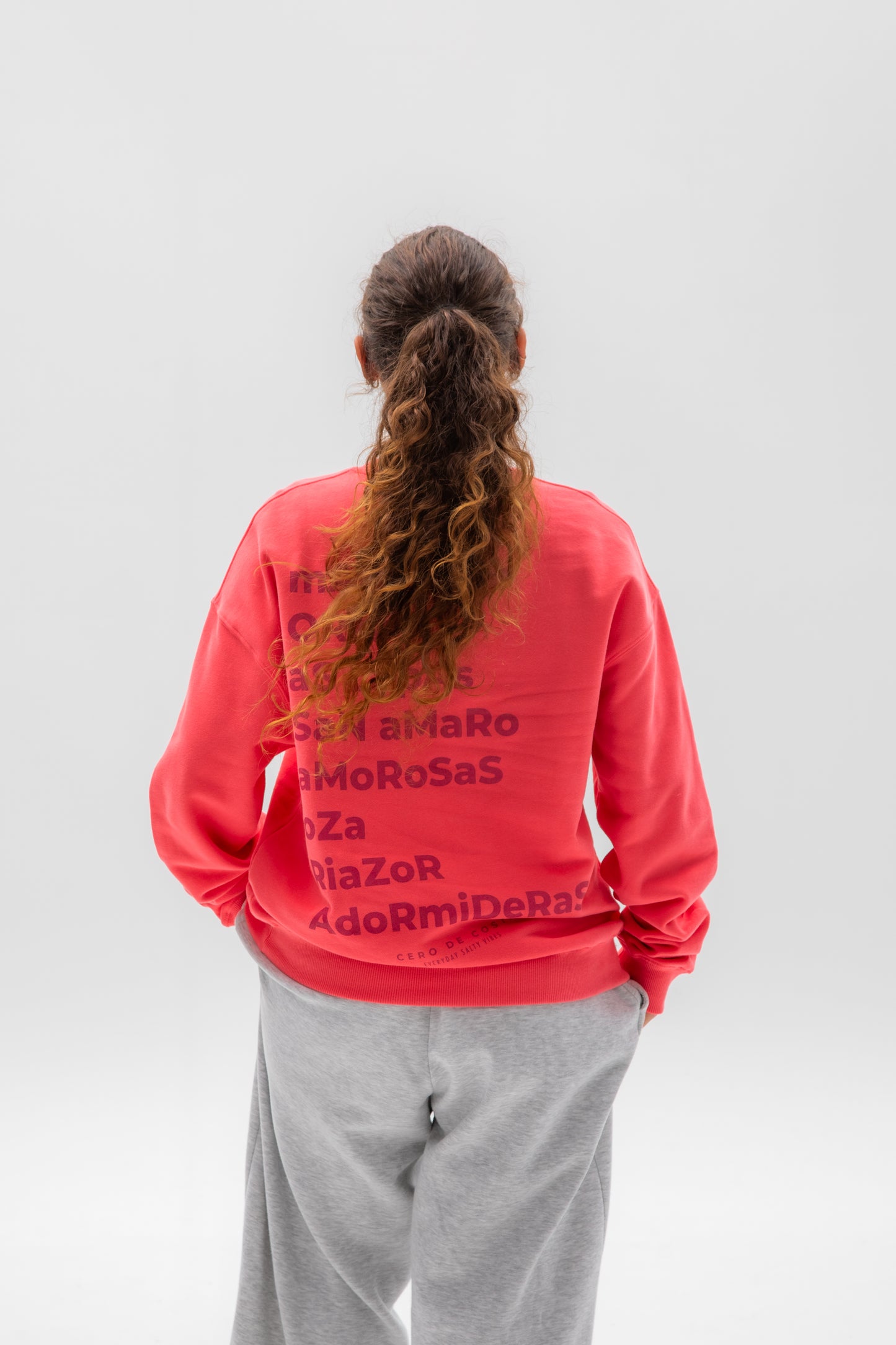 FUCHSIA/VIOLET SWEATSHIRT "A CORUÑA"