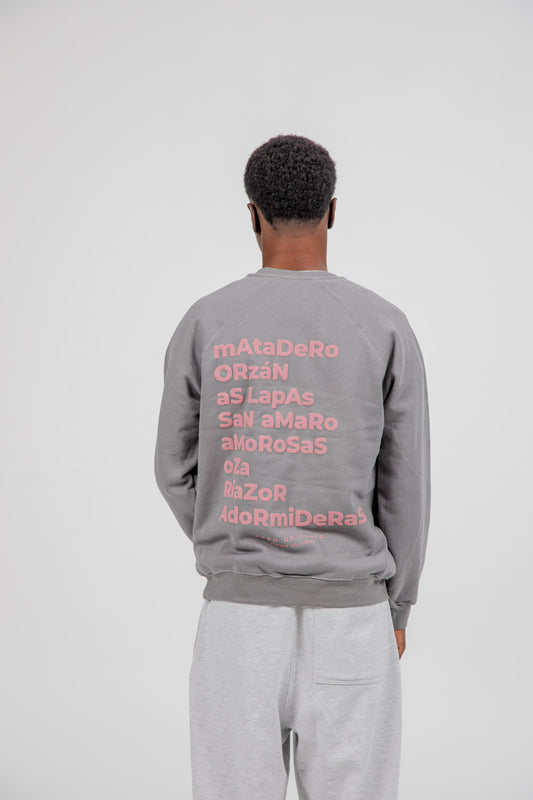 SUDADERA GRIS/ROSA "A CORUÑA"